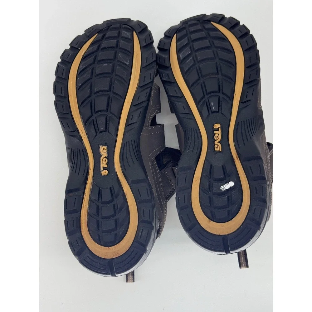 Teva Omnium Mens 12 Brown Water Hiking‎ Trail Sandals Fisherman Shoe
